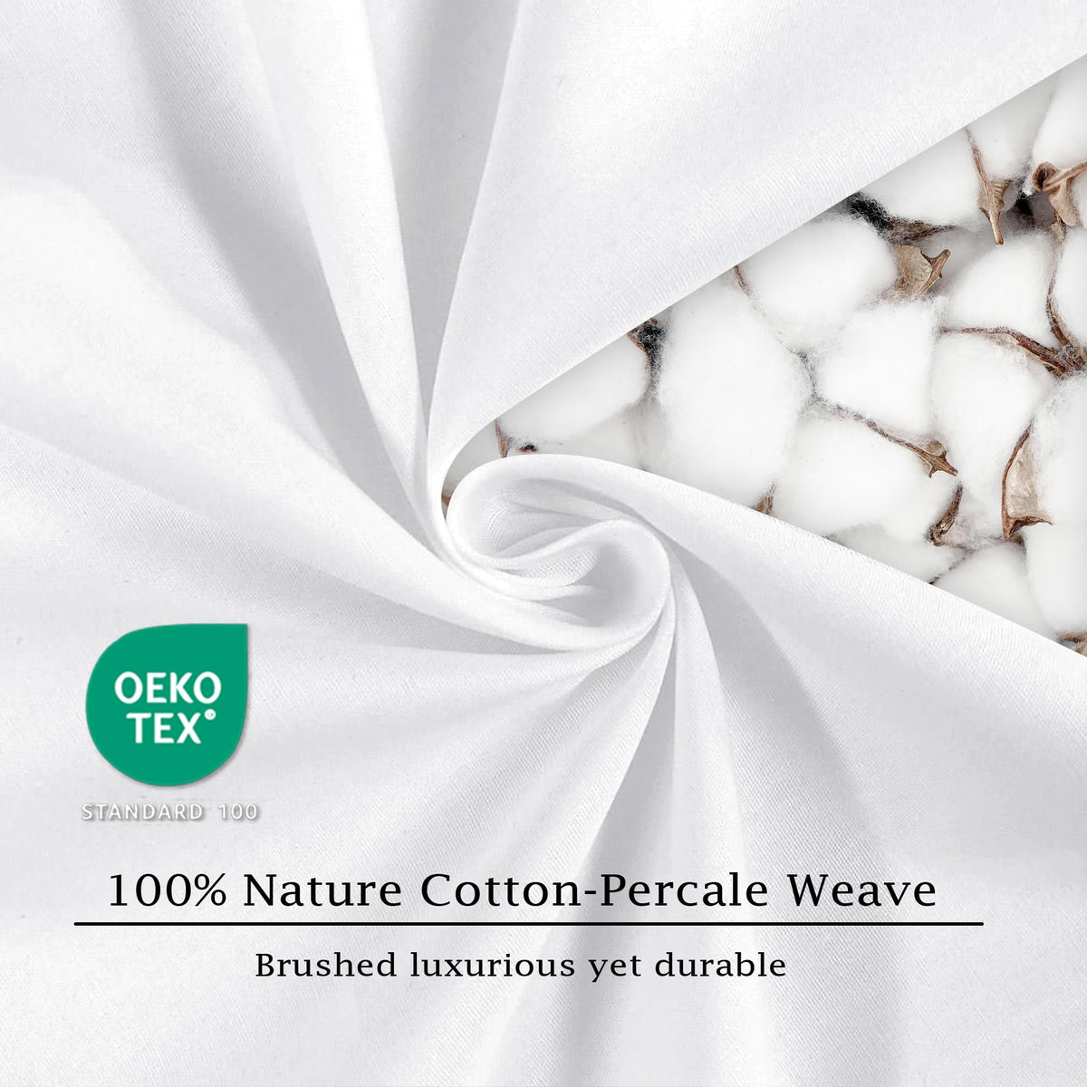 FreshCulture deep-pocket fit on queen mattress up to 16 inches for secure coverage