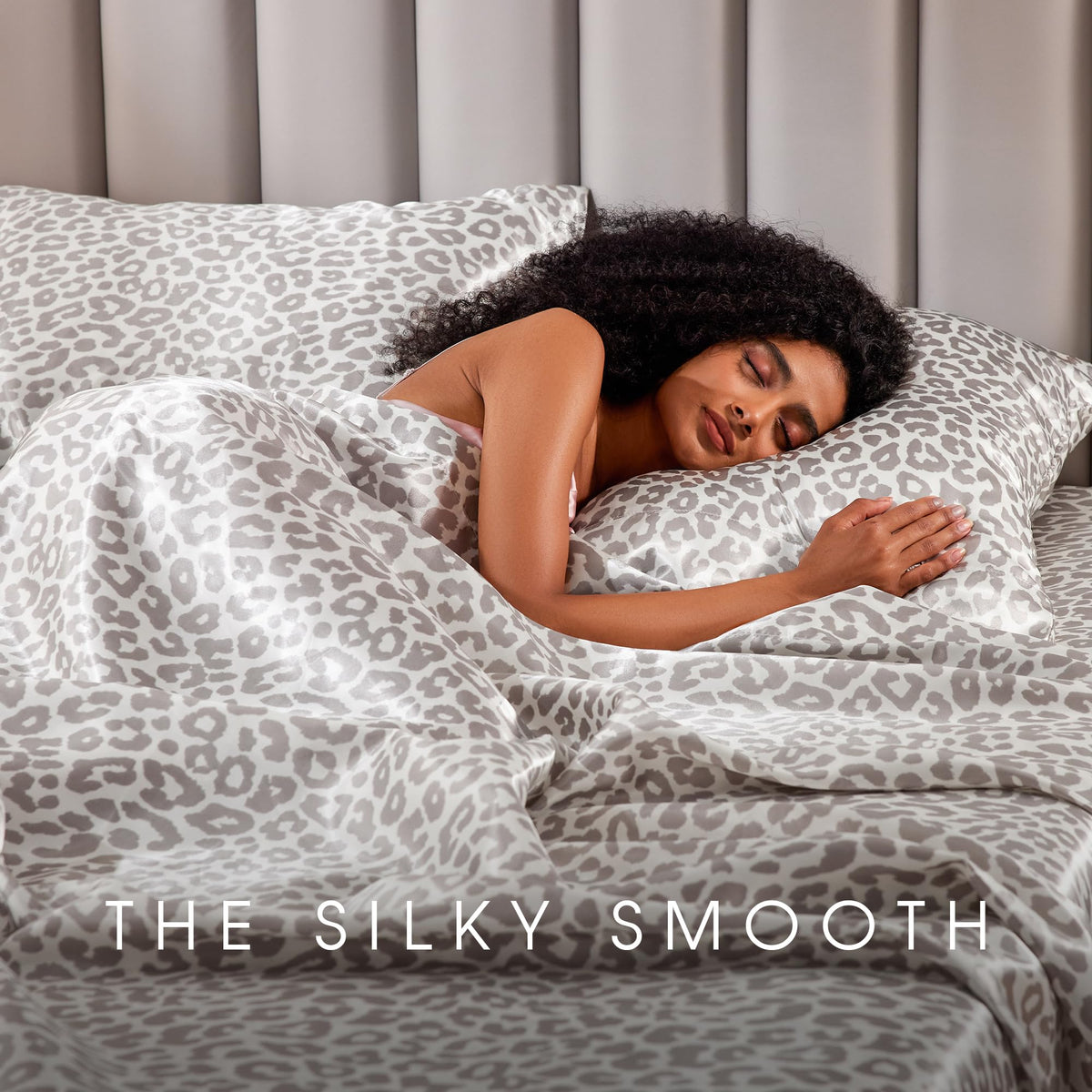 FreshCulture satin leopard sheets elevate bedroom decor and mood