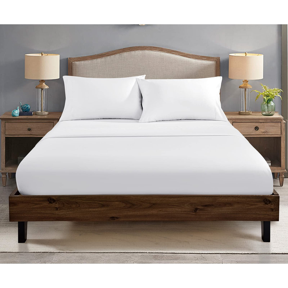 FreshCulture twin fitted sheets with a 15-inch deep pocket for a snug fit.