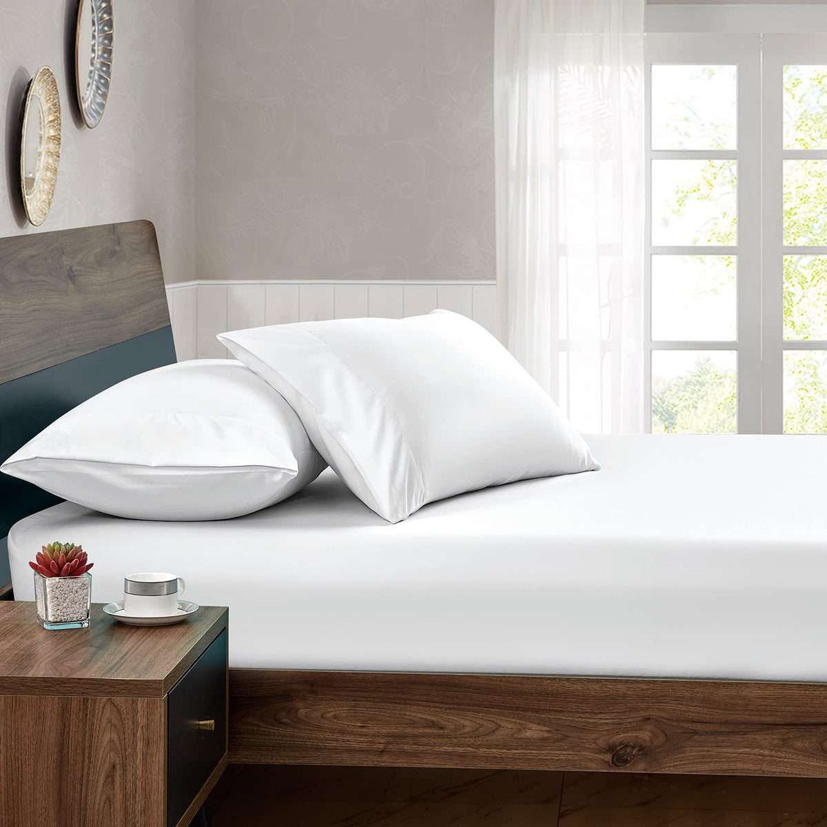 FreshCulture twin fitted sheets 75-inch measure ready for standard twin mattresses.