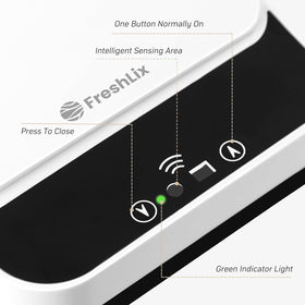 FRESHLIX ABS+PP material finish resists stains and wipes clean.