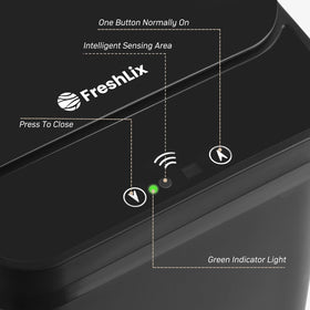 FRESHLIX interior bag ring keeps bags secure and tidy.