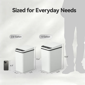 FRESHLIX touchless operation trash can keeps hands clean and convenient.