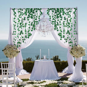 Freyalife fake vines balcony railing accents create charm.