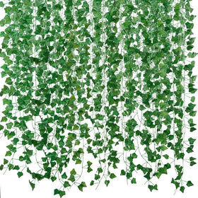 Freyalife fake vines ivy leaves wall decor for ambient greenery.