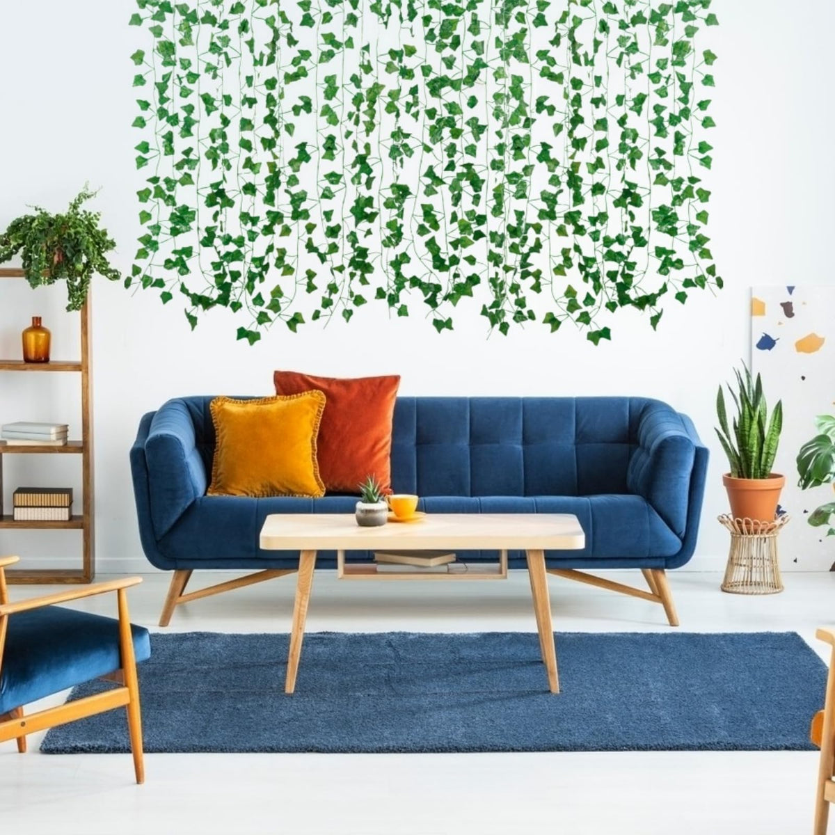 Freyalife ivy vines pair with LEDs for luminous effects.