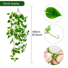 Freylife artificial ivy leaves closeup showing realistic texture
