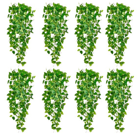 Freylife fake hanging plants ivy greens for year-round color in any space