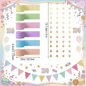 Frienda gold star garlands 13ft create sparkling photo-worthy backdrops