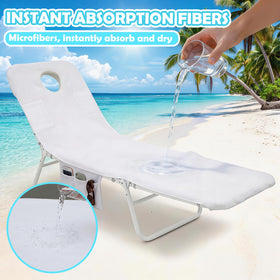 Frienda white polyester cover stays light and easy to handle.