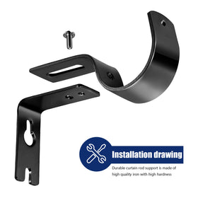 Frienda modern curtain bracket with a glossy finish to match contemporary interiors.