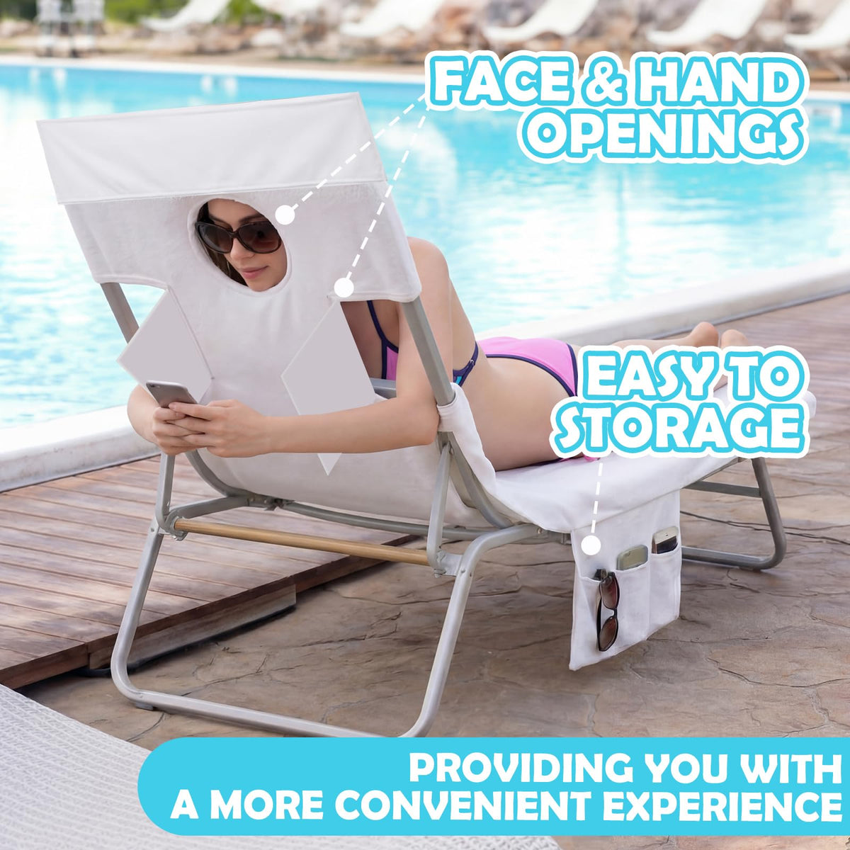 Frienda side pocket keeps sunscreen, phone, and keys within reach.
