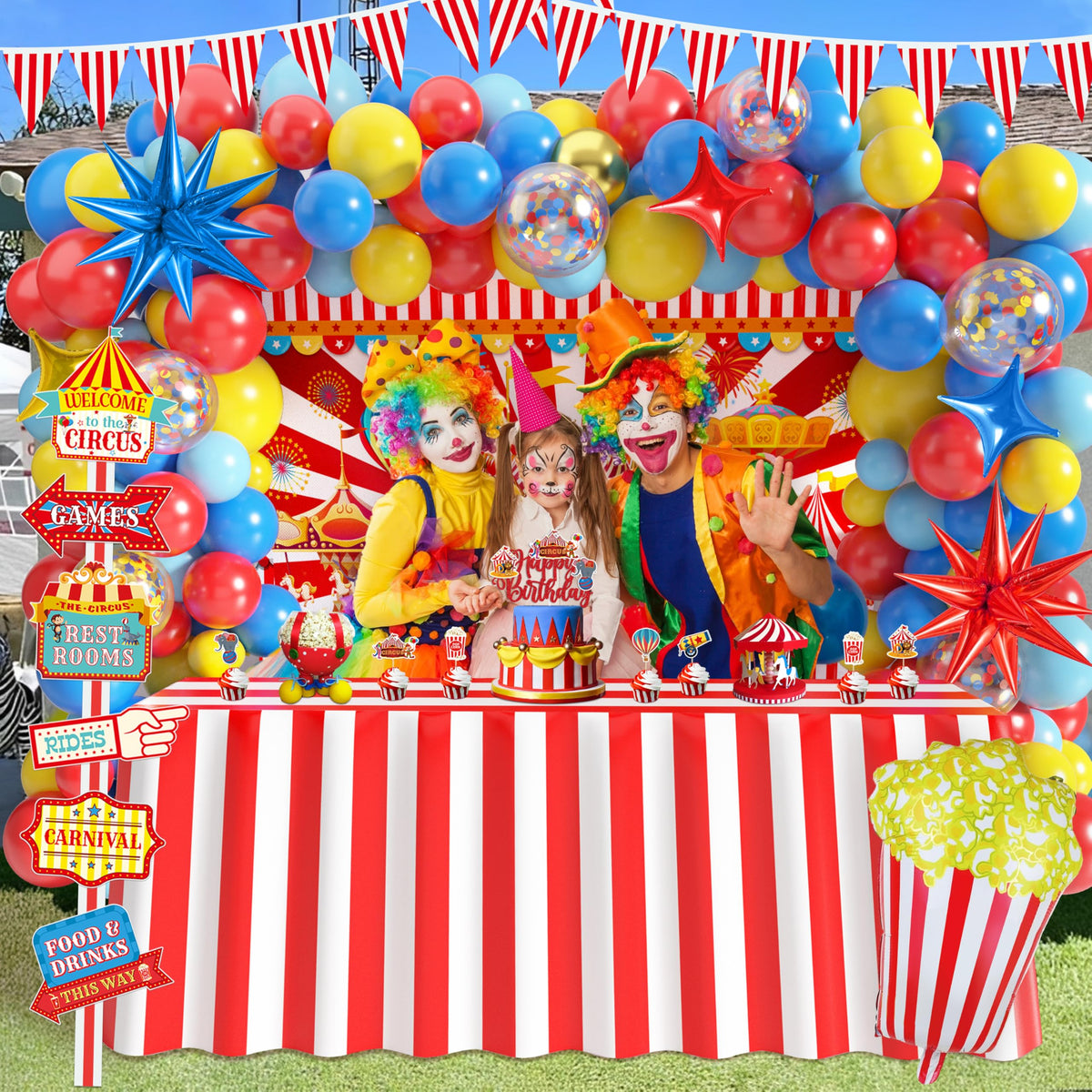 FRIENDISU cake topper and cupcake toppers decorate treats with whimsy.