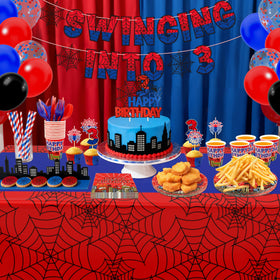 FRIENDISU Spider napkins and cups elevate table setup and quick cleanup.