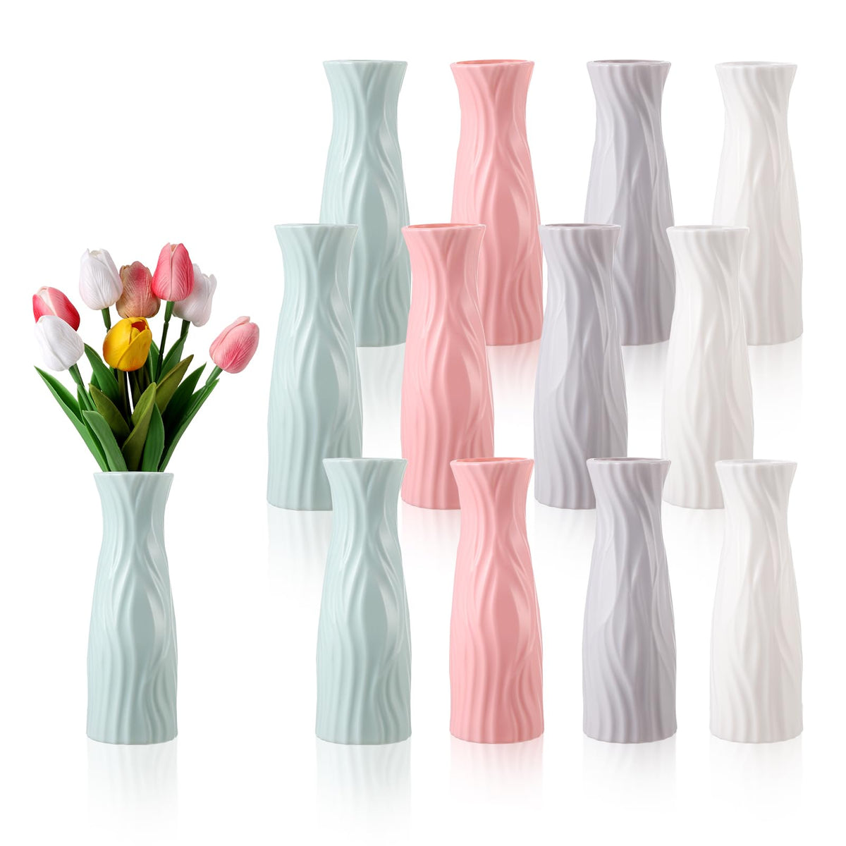FRIUSATE green bud vase, ideal for bright table centerpieces.