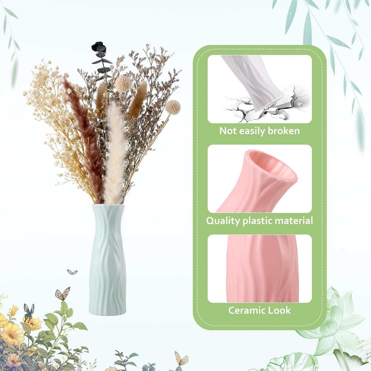 FRIUSATE pink bud vase, brings soft color to wedding decor.