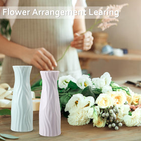 FRIUSATE white bud vase, ceramic-look accent for timeless styling.