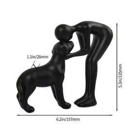 FriyGardcn hand-painted dog memorial figurine adds warm remembrance to desks.