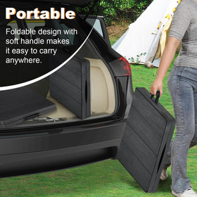 FROASISPRO 4ft folding table carry handle for easy transport.