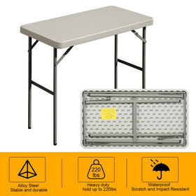 FROASISPRO folding table easy to clean keeps sites neat after events.