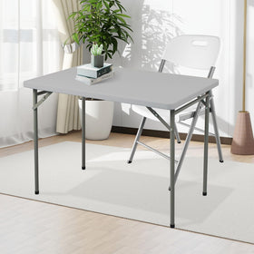 FROASISPRO folding table folded compact, easy storage for transport.
