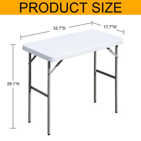 FROASISPRO folding table HDPE top resists stains and spills.