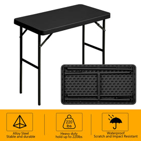 FROASISPRO folding table for outdoor use, durable and easy to clean.