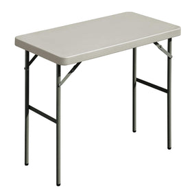 FROASISPRO folding table top view features a sturdy HDPE surface for reliable event setup.