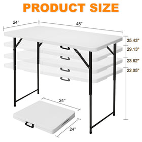FROASISPRO honeycomb HDPE top provides durable support for meals.