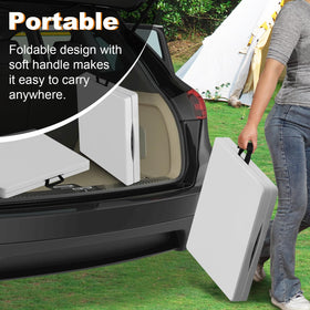 FROASISPRO portable folding table with carry handle for effortless transport.