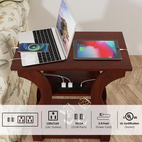 FROMJBEST living room side table setup beside sofa