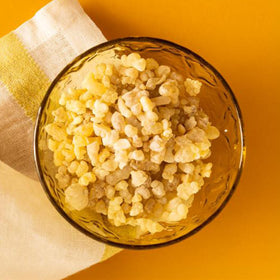 Frontier Co-op Frankincense Tears resin close-up, ideal for incense and aromatic blends.