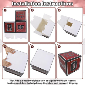 Froova black grad cap cardboard adds a classic graduation touch