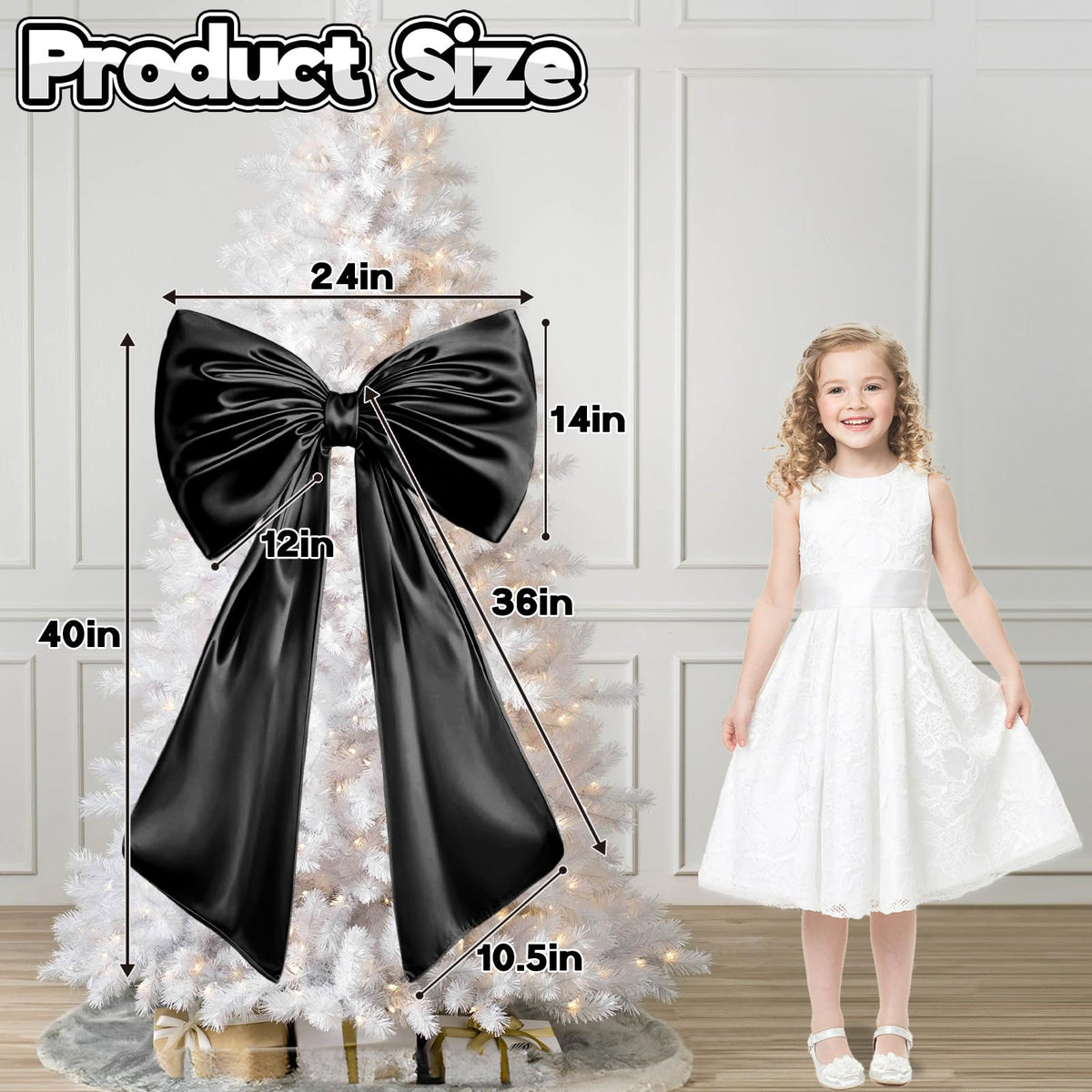 Froova bow decor showing built-in lining preserves shape during display