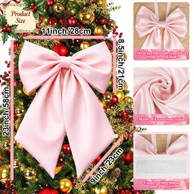 Froova coquette bow with built-in ribbon for easy secure installation