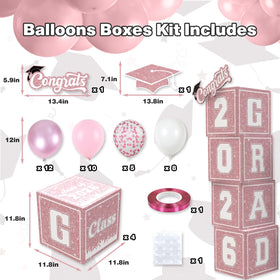 Froova metallic pink balloons create a festive centerpiece