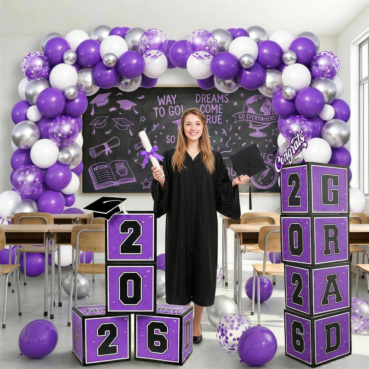 Froova white balloons brightening tables and backdrops