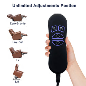 Fruhdi lift chair cable shows a 4.6 ft length for flexible setup