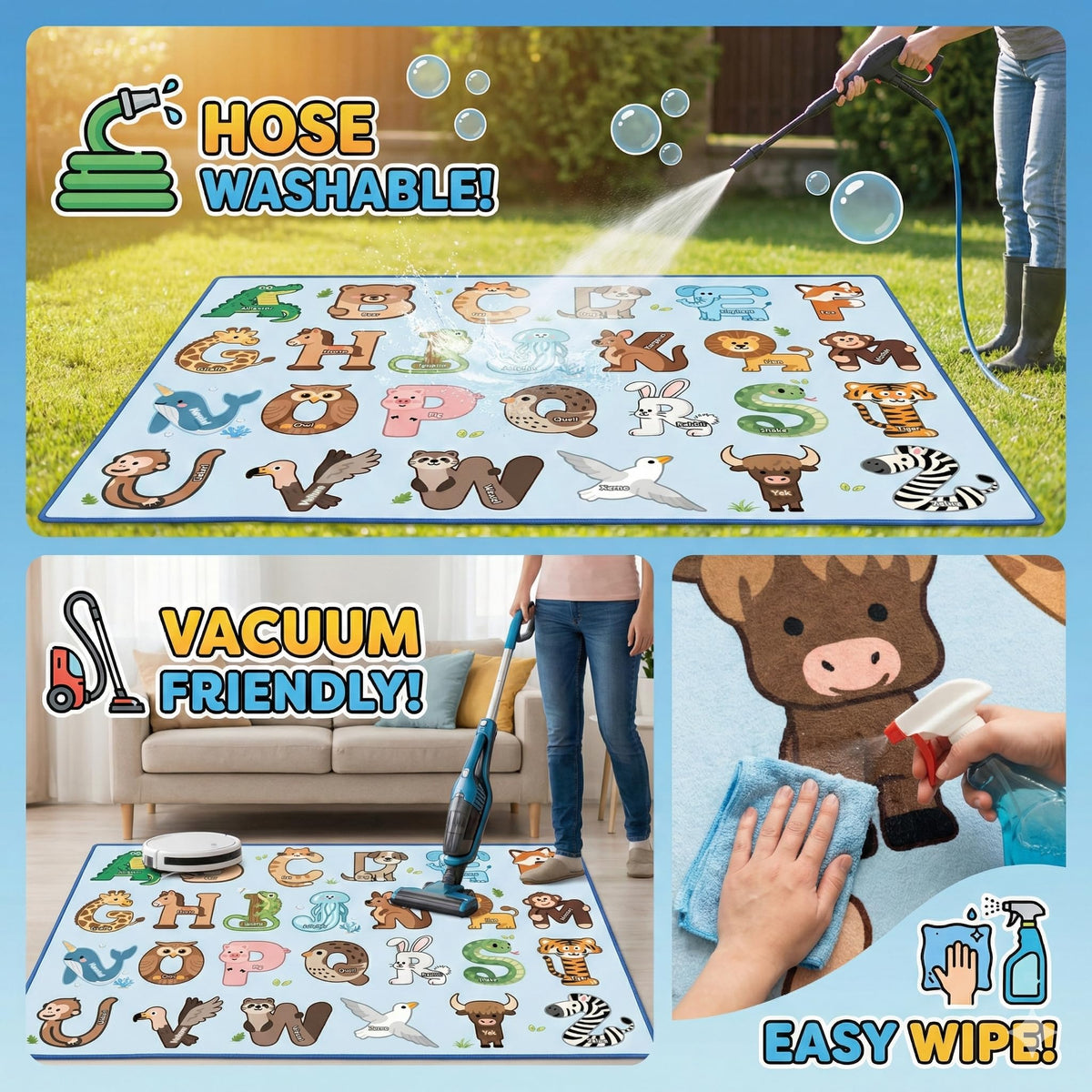 FTBNIQWRHN durable kids rug built for daily use.