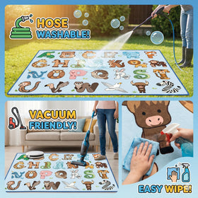FTBNIQWRHN durable kids rug built for daily use.
