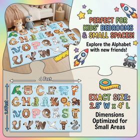 FTBNIQWRHN versatile nursery and classroom rug fits small spaces.