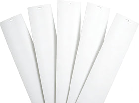 FTTIKI white vinyl slats 3.5 inch width, durable and UV resistant.