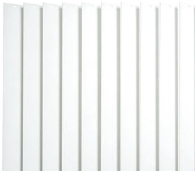FTTIKI white vertical blind slats rolled for shipping, ready to straighten and install.