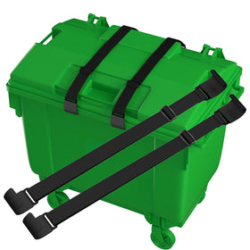 Durable latch system offers secure lid protection in outdoor areas.