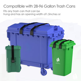 Universal-fit design works with most standard outdoor bins.