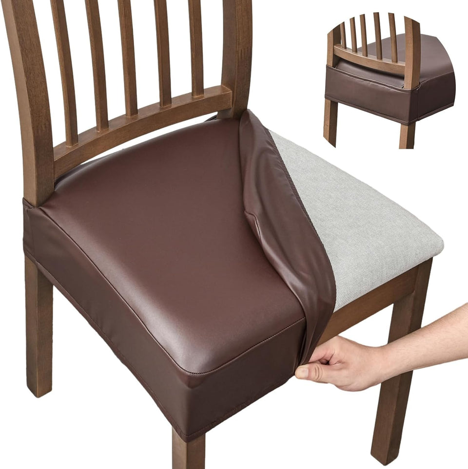 The fuangui dining chair covers set 6 protects chairs while elevating your dining room style.