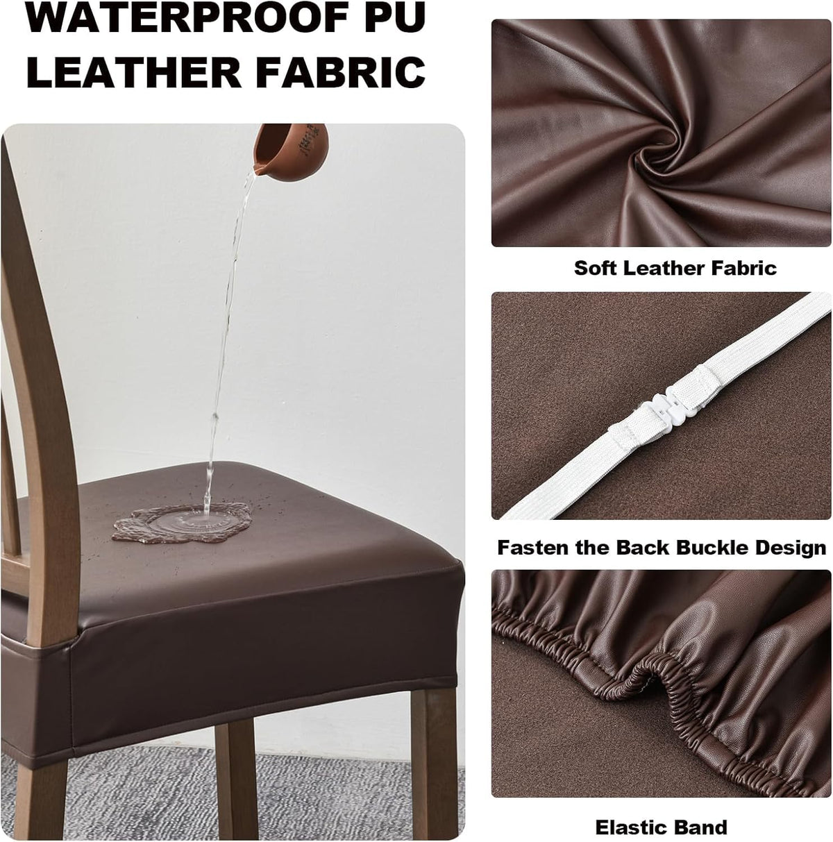 fuangui waterproof chair cover helps protect chairs from spills and stains.