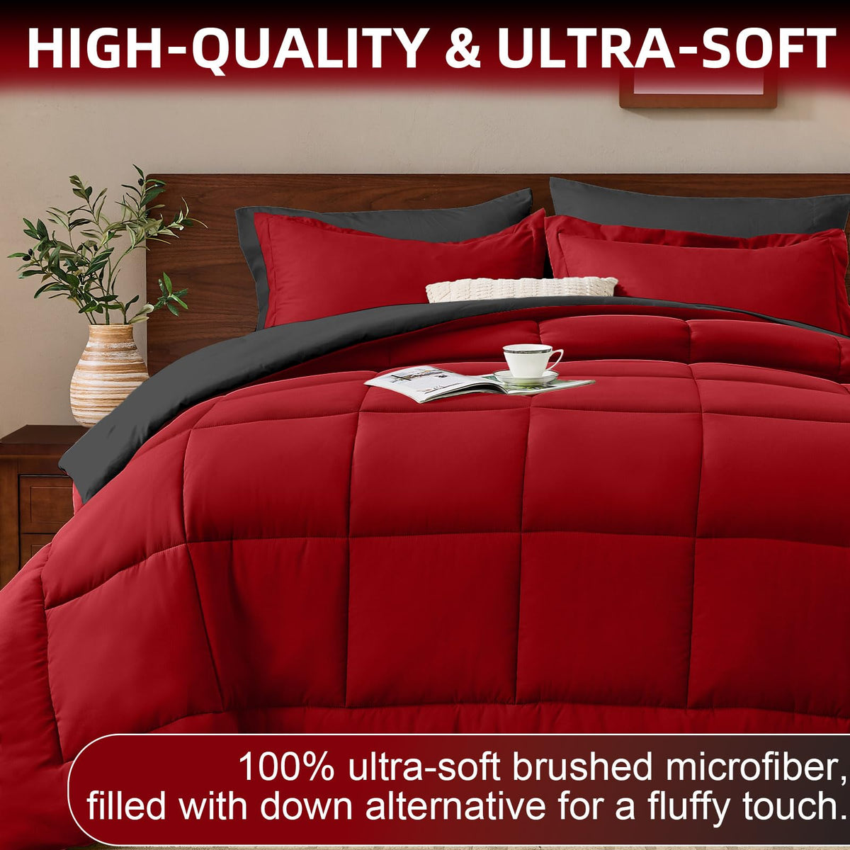 FUANNA bed-in-a-bag display shows full set components.