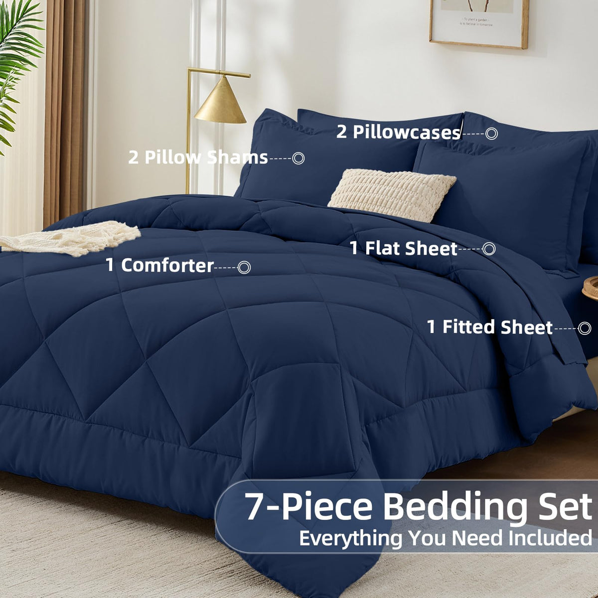 FUANNA plush comforter 88x88 delivers soft warmth year-round