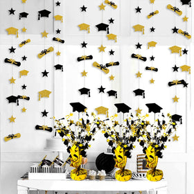 FUBININA die-cut foil cap and star design for graduations.